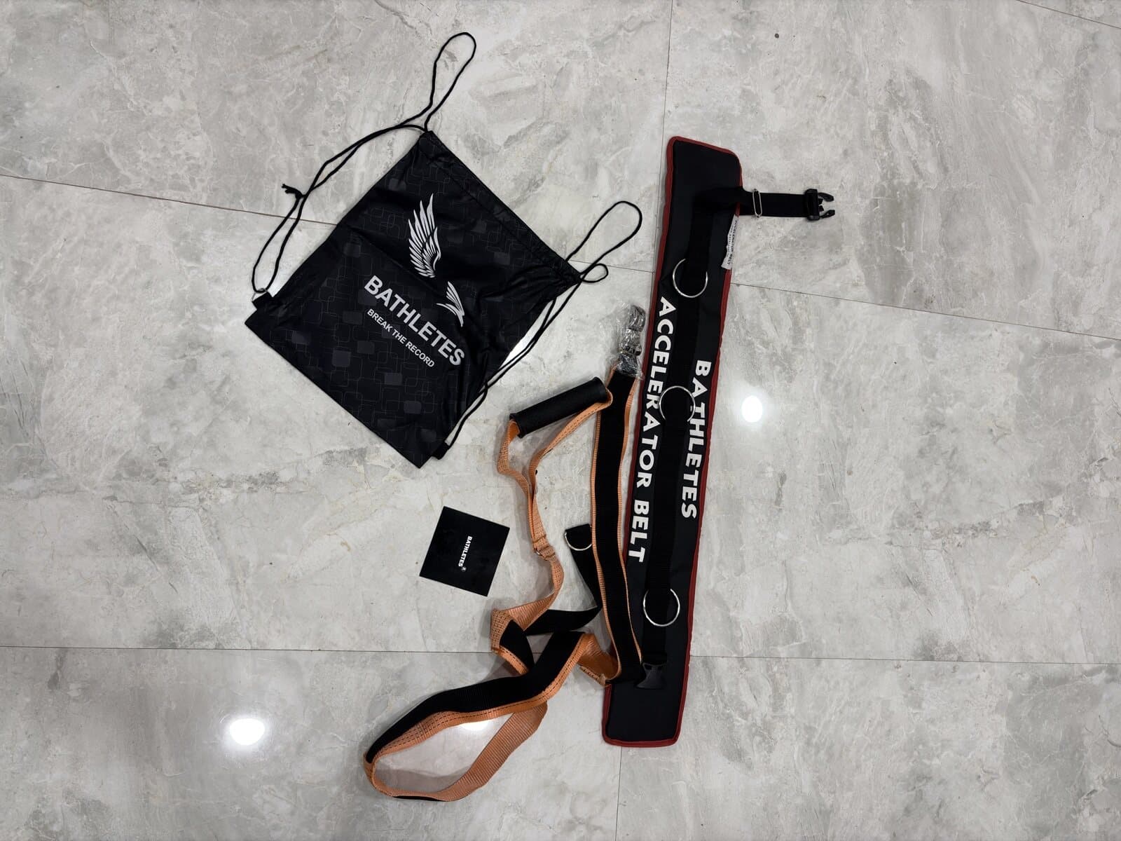 BATHLETES Accelerator Belt with twin-handle harness and carry bag