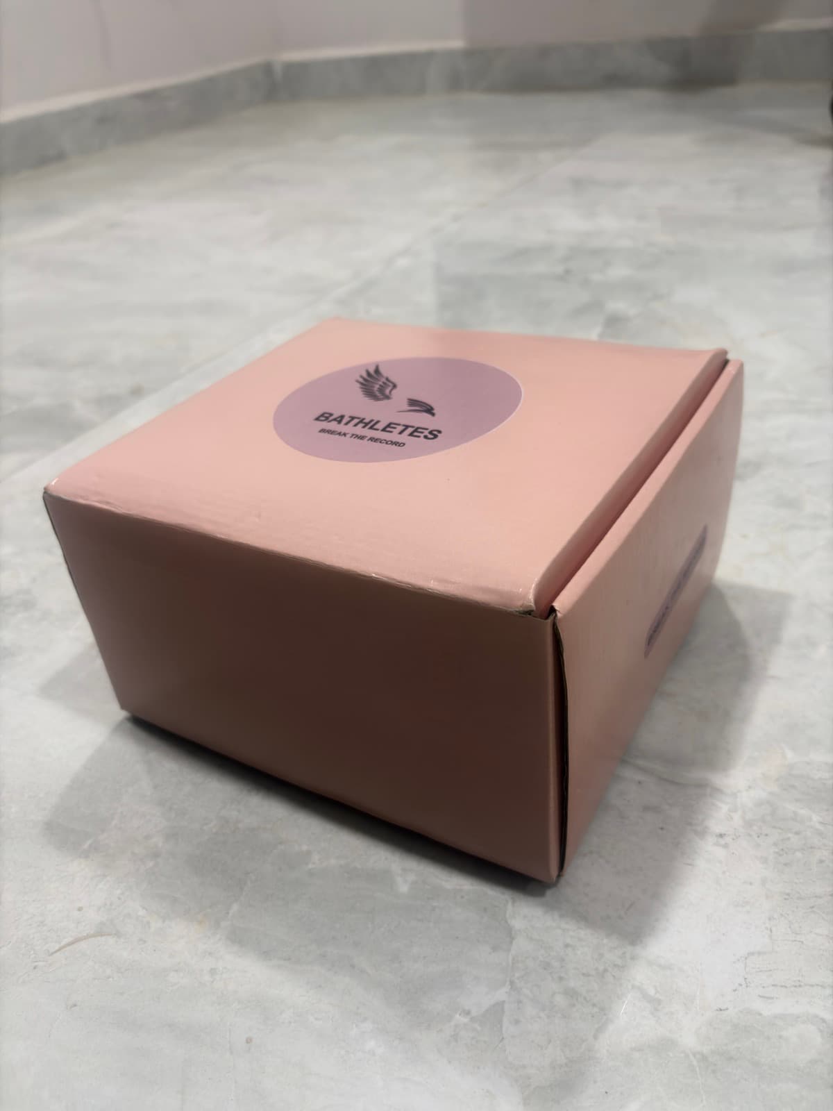 Side view of the BATHLETES packaging